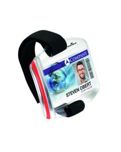 DURABLE SECURITY ID ARMBAND BADGE HOLDER TRANSPARENT (PACK OF 10) 8414