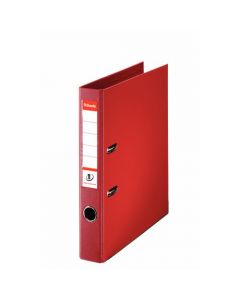 NO1 LEVER ARCH FILE POLYPROPYLENE A4 50MM RED (PACK OF 10 FILES)