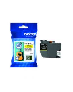 BROTHER GENUINE INK CARTRIDGE HIGH YIELD YELLOW LC421XLY