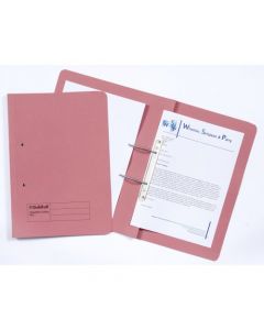 EXACOMPTA GUILDHALL TRANSFER SPIRAL FILE 315GSM FOOLSCAP PINK (PACK OF 50 FILES) 348-PNK