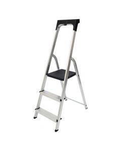 WERNER PROMASTER 3 TREAD STEP LADDER WITH HIGH SAFETY HAND RAIL 7410318