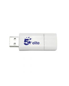 5 Star Elite White USB 3.0 Flash Drive 16GB