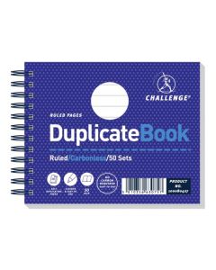 CHALLENGE WIREBOUND CARBONLESS DUPLICATE BOOK 50 SETS 105X130MM (PACK OF 5) 100080427