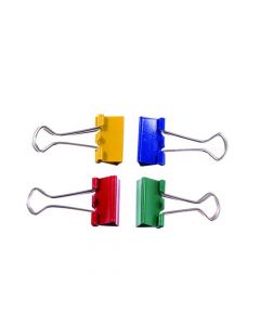 Q-CONNECT FOLDBACK CLIP 24MM ASSORTED (PACK OF 10 CLIPS) KF03652