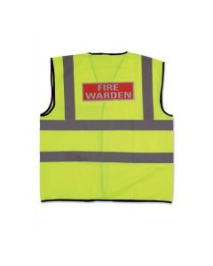 FIRE WARDEN VEST HIGH VISIBILITY YELLOW VEST LARGE REF WG30110 (PACK OF 1)