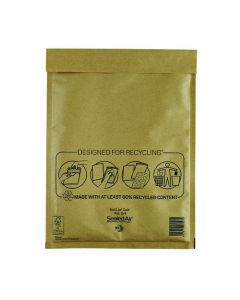 MAIL LITE BUBBLE LINED POSTAL BAG SIZE G/4 240X330MM GOLD (PACK OF 50) MLGG/4