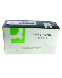 STRUNG TICKET 70X44MM WHITE (PACK OF 1000) KF01622
