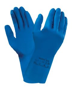 ANSELL VERSATOUCH 87-195 GLOVE BLUE SIZE 09 LARGE (PAIR)