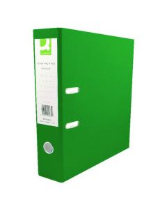Q-CONNECT 70MM LEVER ARCH FILE POLYPROPYLENE A4 GREEN (PACK OF 10 FILES)  KF20022