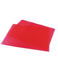 RED CUT FLUSH FOLDERS (PACK OF 100 FOLDERS) WX01485