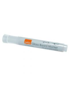 NOBO GLASS WHITEBOARD MARKERS WHITE (PACK OF 4) 1905323