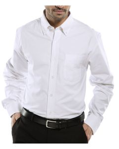 BEESWIFT OXFORD SHIRT LONG SLEEVE WHITE 14.5 (PACK OF 1)