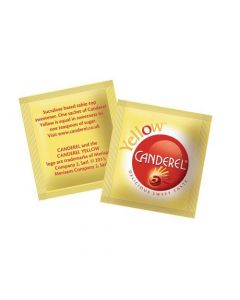 CANDEREL YELLOW ARTIFICIAL SWEETENER LOW CALORIE GRANULES SACHETS REF 0403180 [PACK OF 1000 SACHETS]