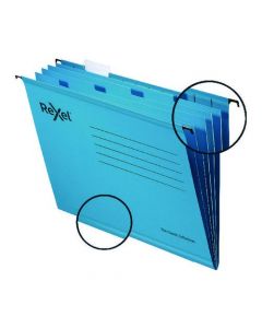 REXEL CLASSIC SUSPENSION FILES FOOLSCAP BLUE (PACK OF 10 FILES) 2115594