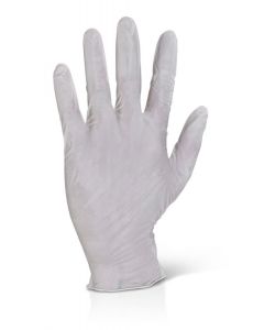 BEESWIFT LATEX EXAMINATION GLOVES POWDER FREE WHITE L  (PACK OF 1,000)