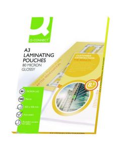 Q-CONNECT A3 LAMINATING POUCH 160 MICRON (PACK OF 100) KF04122