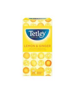 TETLEY INDIVIDUALLY ENVELOPED TEA BAGS LEMON AND GINGER FLAVOUR REF 1579A [PACK 25]
