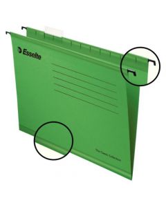 ESSELTE CLASSIC A4 GREEN SUSPENSION FILE (PACK OF 25 FILES) 90318
