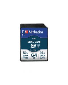 Verbatim Pro SDXC Memory Card Class 10 64GB 47022