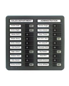 INDESIGN 20 NAMES IN/OUT BOARD GREY WPIT20I