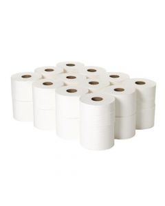 2WORK MICRO TWIN 2-PLY TOILET ROLL 125M (PACK OF 24) 2W06439