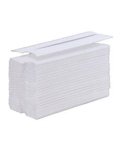 5 STAR FACILITIES HAND TOWEL C-FOLD ONE-PLY RECYCLED SIZE 230X310MM 100 TOWELS PER SLEEVE WHITE [PACK 24]