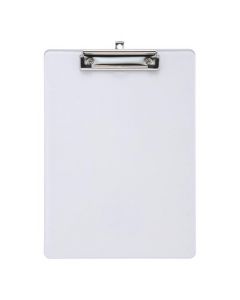 5 STAR OFFICE CLIPBOARD SOLID PLASTIC DURABLE WITH ROUNDED CORNERS A4 CLEAR