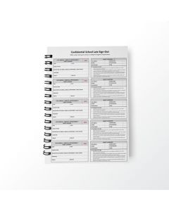 OGHAM STUDENT LATE SIGN-OUT BOOK