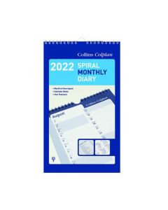 COLLINS SPIRAL MONTHLY DIARY 305 X 178MM 2022 64