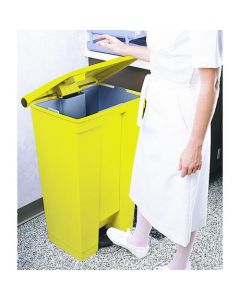 STEP ON WASTE CONTAINER 30.5 LITRE YELLOW (HEAVY DUTY PEDAL OPERATION FOR HANDS FREE USE) 313503