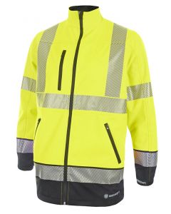 BEESWIFT HIGH VISIBILITY  TWO TONE SOFTSHELL SATURN YELLOW / NAVY 3XL (PACK OF 1)