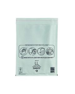 MAIL LITE BUBBLE LINED POSTAL BAG SIZE LL 230X330MM WHITE (PACK OF 50) MAIL LITE LL