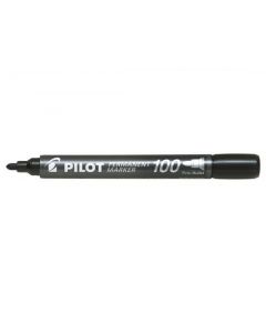 PILOT 100 PERMANENT MARKET BULLET TIP BLACK (PACK OF 20) 3131910501268