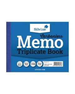 SILVINE CARBONLESS TRIPLICATE MEMO BOOK 102X127MM (PACK OF 5) 707