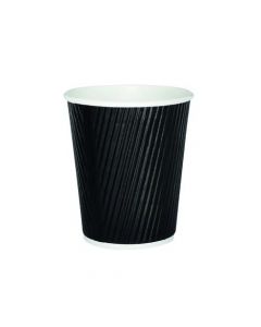 25CL BLACK RIPPLE CUP (PACK OF 500 CUPS) HVRWBPA08