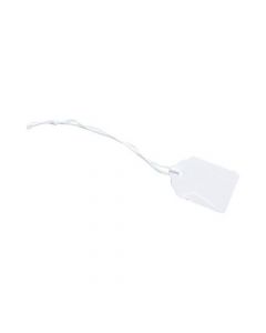TICKET LABELS STRUNG DURABLE 37X24MM WHITE [PACK 1000]
