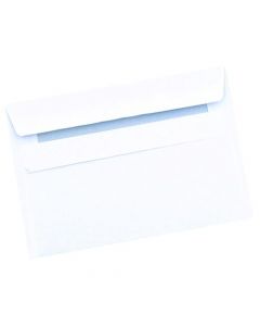 Q-CONNECT C6 ENVELOPE WALLET SELF SEAL 90GSM WHITE (PACK OF 1000) 7042