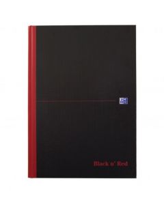 BLACK N' RED RULED CASEBOUND HARDBACK NOTEBOOK A4 100080473 (PACK OF 1)