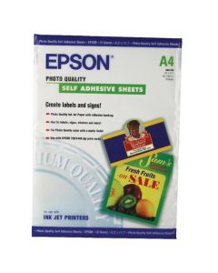 EPSON MATT PHOTO QUALITY A4 SELF-ADHESIVE PAPER 167GSM (PACK OF 10 SHEETS)