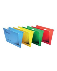 REXEL CRYSTALFILE FLEXI STANDARD FOOLSCAP RED (PACK OF 50 FILES) 3000042