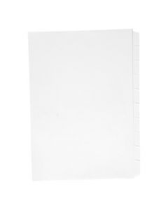 CONCORD REVERSE COLLATED SUBJECT DIVIDERS 10-PART UNPUNCHED 150GSM A4 WHITE REF 7501 [PACK OF 25 DIVIDERS]