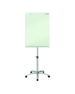 NOBO GLASS MOBILE EASEL (INCLUDES DRY ERASE MARKER AND ALUMINIUM PEN TRAY) 1903949