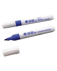 BLUE WHITEBOARD MARKERS CHISEL TIP (PACK OF 10) WX26036