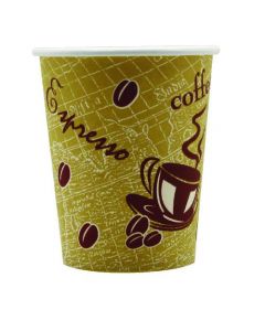 SINGLE WALL PAPER CUP 8OZ PRINTED (PACK OF 50 CUPS) 8209936