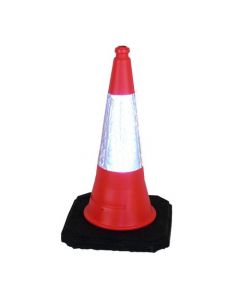 RED WEIGHTED TRAFFIC CONE WITH REFLECTIVE SLEEVE 750MM JAA060220654  (PACK OF 1)