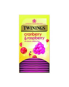 TWININGS CRANBERRY RASPBERRY AND ELDERFLOWER TEA BAGS (PACK OF 20) F09614