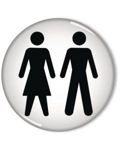 DOMED SIGN WOMEN AND MEN SYMBOL 60MM RDS3 (PACK OF 1)