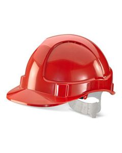 BEESWIFT ECONOMY VENTED SAFETY HELMET RED  (PACK OF 1)