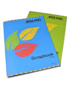 RHINO AISLING ASCB2 (330MM X 235MM) 100G/M2 80-PAGE SCRAPBOOK WITH ASSORTED COLOURED PAGES (PACK OF 6) ASCB2