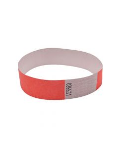 ANNOUNCE WRIST BAND 19MM CORAL (PACK OF 1000) AA01833